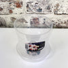 Clear Orchid Pot 15cm with saucer