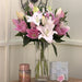 Pink and White Oriental Lilies
