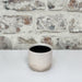 Becca two tone white gloss Ø 8-H8cm