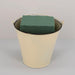 Zink Pot plus Floral Foam to Arrange Cut Orchids