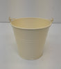 Zinc Pot Cream H10cm