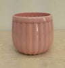 Pot Ceramic Stripe Pink D13H12cm